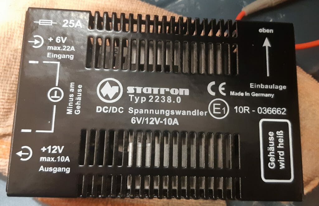 Conversor 6V a 12V statron