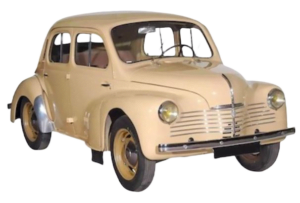 Renault 4CV - First model, first series color "Afrika Korps".